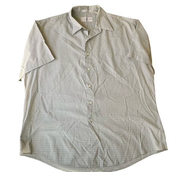 River Trader Men’s Short Sleeve Button Down Shirt size XL, Checked Gray - Picture 1 of 7